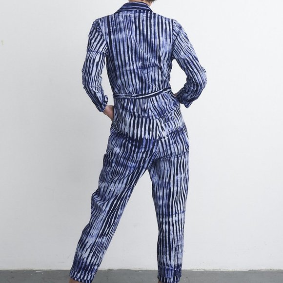 Osei-Duro Fuga Jumpsuit. 100% Cotton Hand Dyed, Batiked. - Picture 4 of 8